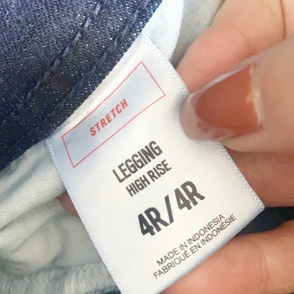 Express Dark Wash Tight Front High Waisted Skinny Jean Stretch Legging - Picture 12 of 12